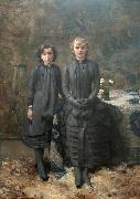 Theo Van Rysselberghe The Sisters of the Painter Schlobach Sweden oil painting artist
